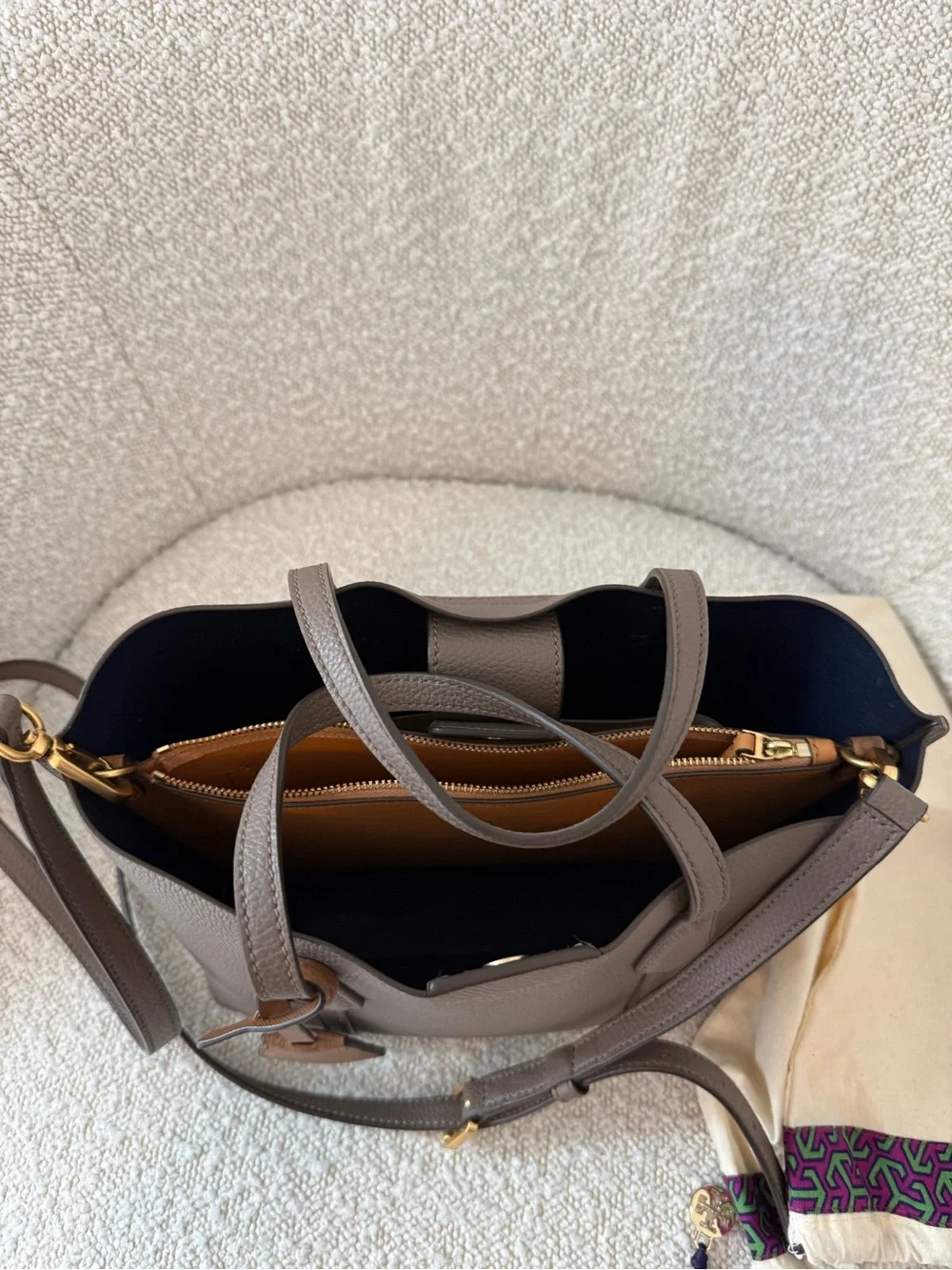 Tory Burch Small Perry Triple-Compartment Tote